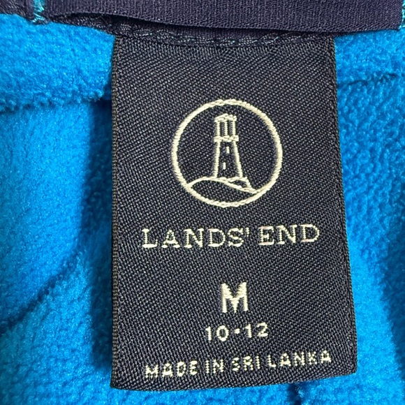 Lands' End Women's Blue Quarter Zip Fleece Pullover
Size M - Picture 9 of 10